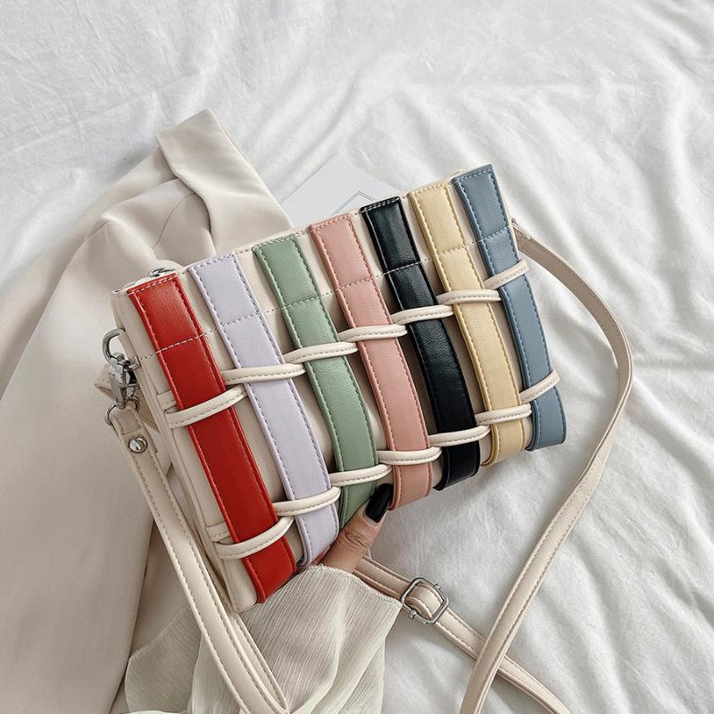 

Fashion Designer Weave Shoulder Bag Purses PU Leather Crossbody Bags for Women 2021 Trending Hand Bags Women Small Handbags, Black