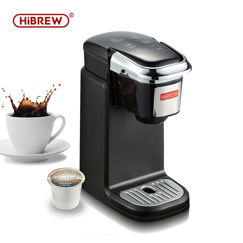 

HiBREW filter Coffee Machine Single Serve Coffee Maker Brewer for K-Cup & Ground Coffee, maker hot water dispenser