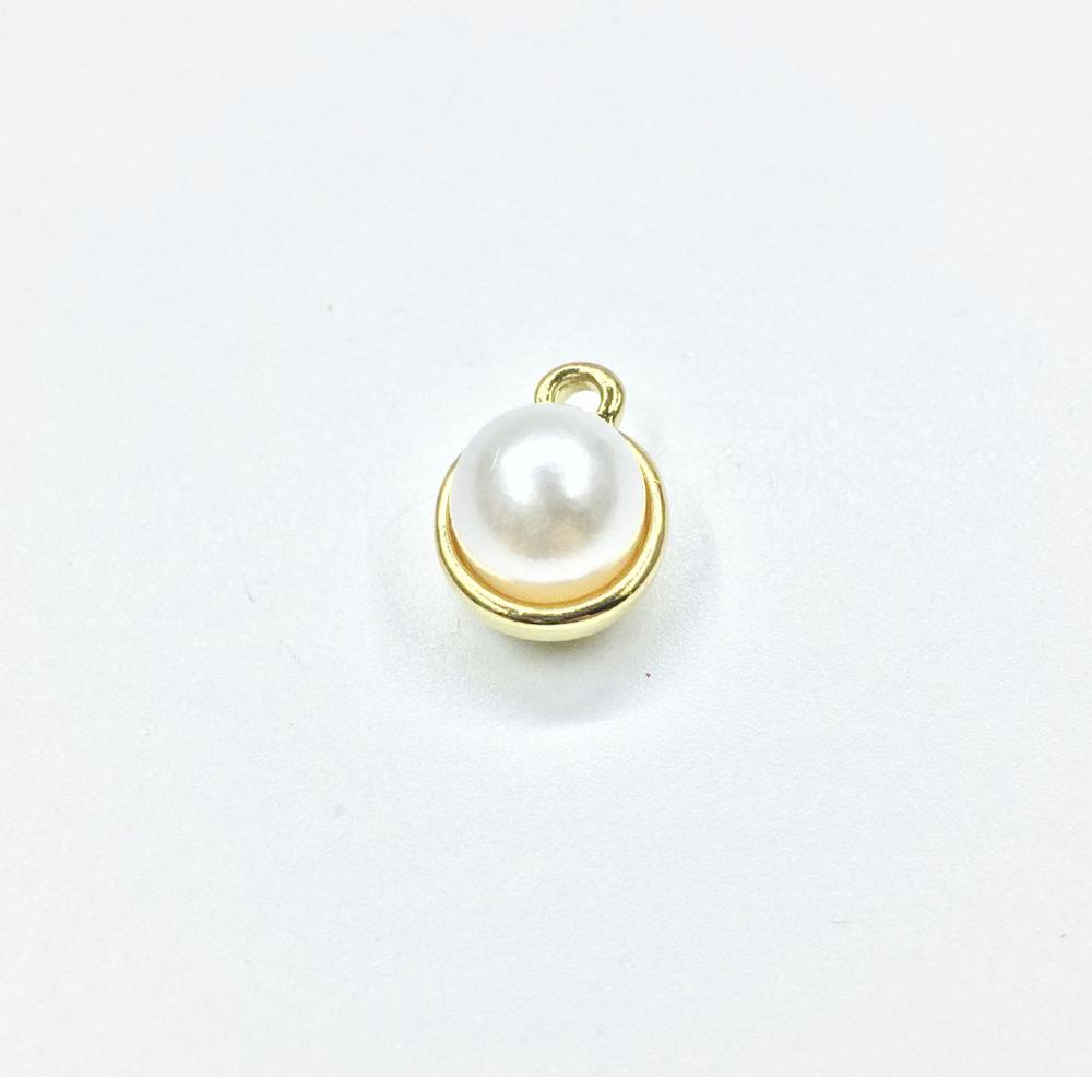 

Eruifa 10pcs 10mm Nice Pearl Drop Zinc Alloy Charms Pendant necklace,earring jewelry DIY handmade Gold