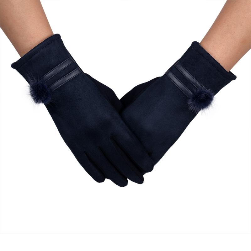 

Five Fingers Gloves Women Winter Warm Soft Wrist Mittens Rekawiczki Handschoenen Guantes Touch Screen #14