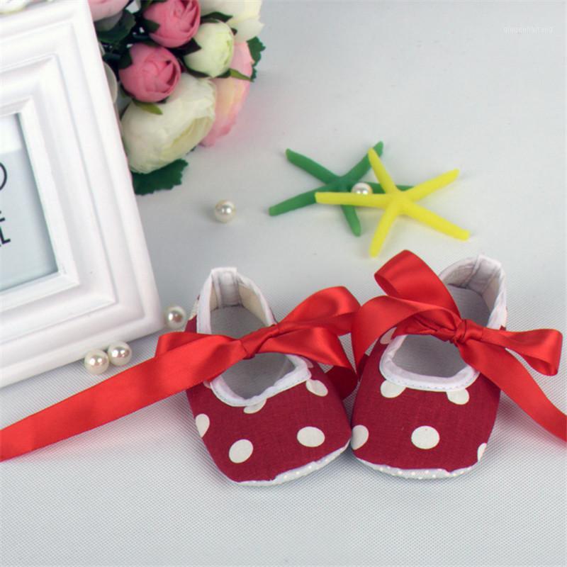 

Newborn Baby Shoes Dot Print Soft Sole Rubber Shoes for Girl Non-slip Socks Slipper Infant Baby Anti-slip Bow1