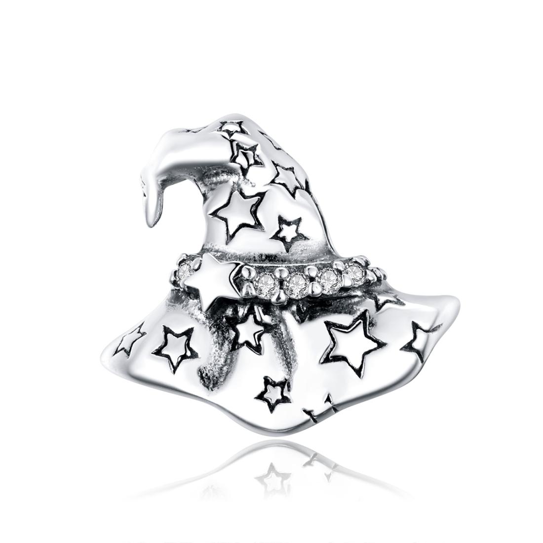 

NEW S925 Sterling Silver Witch Hat Beads DIY Bracelet Necklace Accessories, Bronze;silver