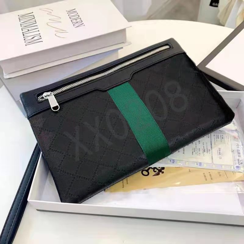 

2021 new imported leather men's Black Brand briefcase, super capacity space design, multi - clip and concealed zipper, No bags