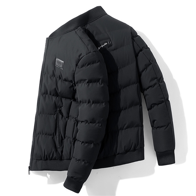 

Popular Solid Color Warm Winter Jacket Men Fashion Trend Slim Fit Casual Mens Jacket and Coats -4XL Veste Homme Chaqueta Hombre 201114, Black