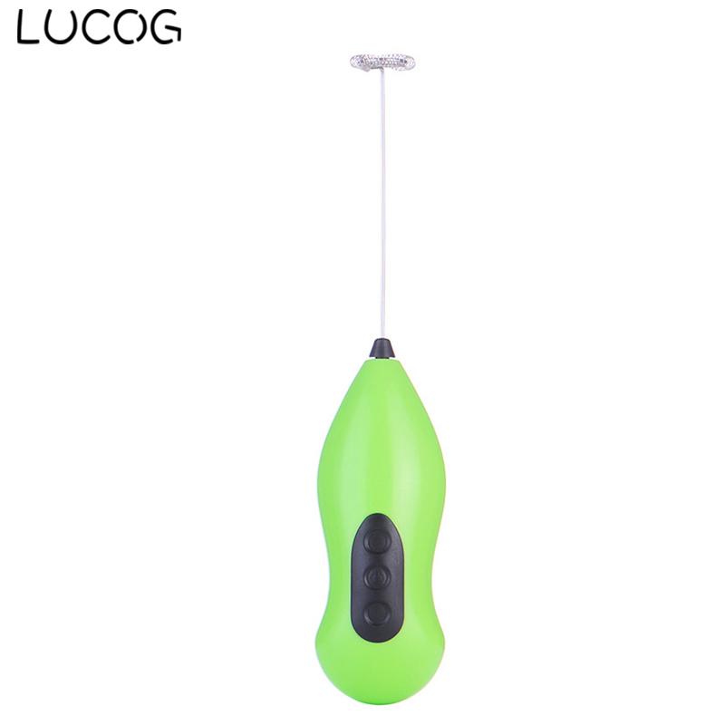 

LUCOG Mini Electric Milk Foamer Hand Blender Egg Drinks Milk Whisk Mixer Blenders Multifunctional Processor Kitchen Tools