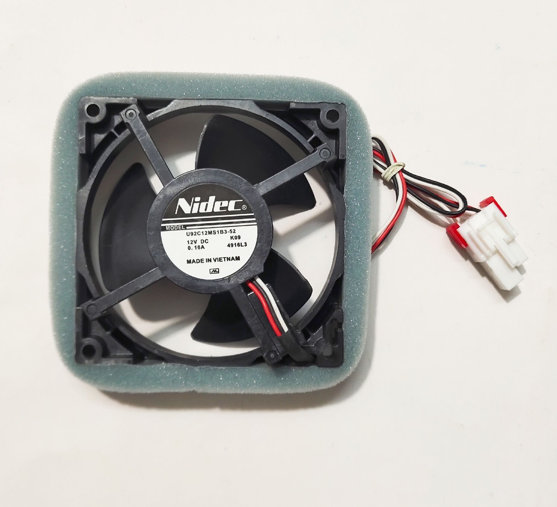 

Refrigerated cooling fan New Original for nidec 9CM U92C12MS1B3-52 12V 0.16A waterproof cooler