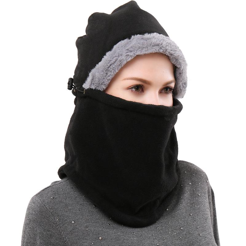 

Men Thickened Fleece Hats Neck Warmer Winter Unsex Hat Knit Cap Carf Cap Winter Hats For Men Beanie Knit Hat Skullies Beanies