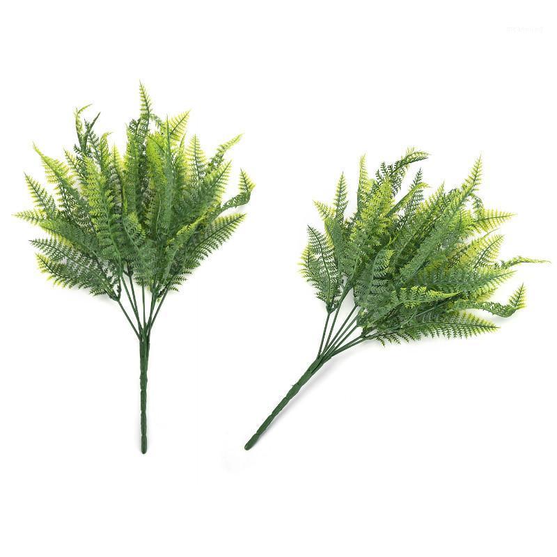 

7 Stems Artificial Asparagus Fern Grass Plant Flower Bonsai Garden Floral Accessories Home Decoration Plastic Green Decor1