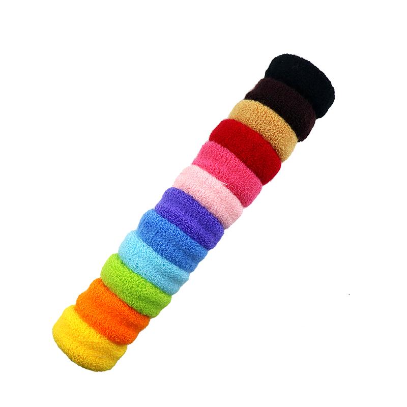 

Fashion Candy Solid Color Woman accesories 12pcs/lot 4cm Elastic rubber Bands for hair korean hair rope girls