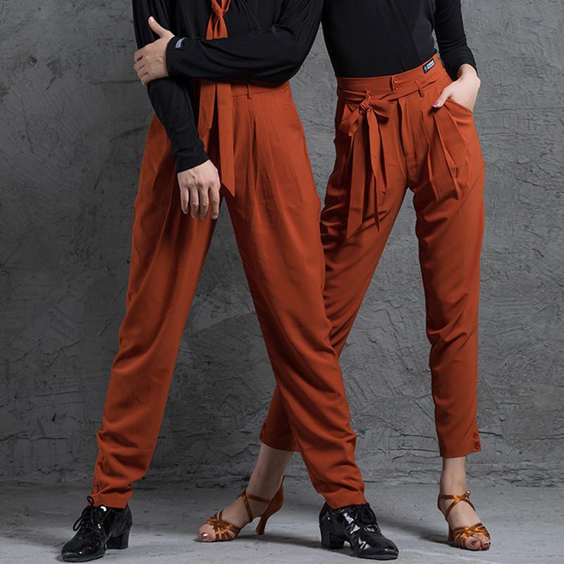 

Men Latin Dance Pants Strap Design Trousers New Professional Latin Modern Ballroom Dancing Pants Performance Wear DQS5897, As picture