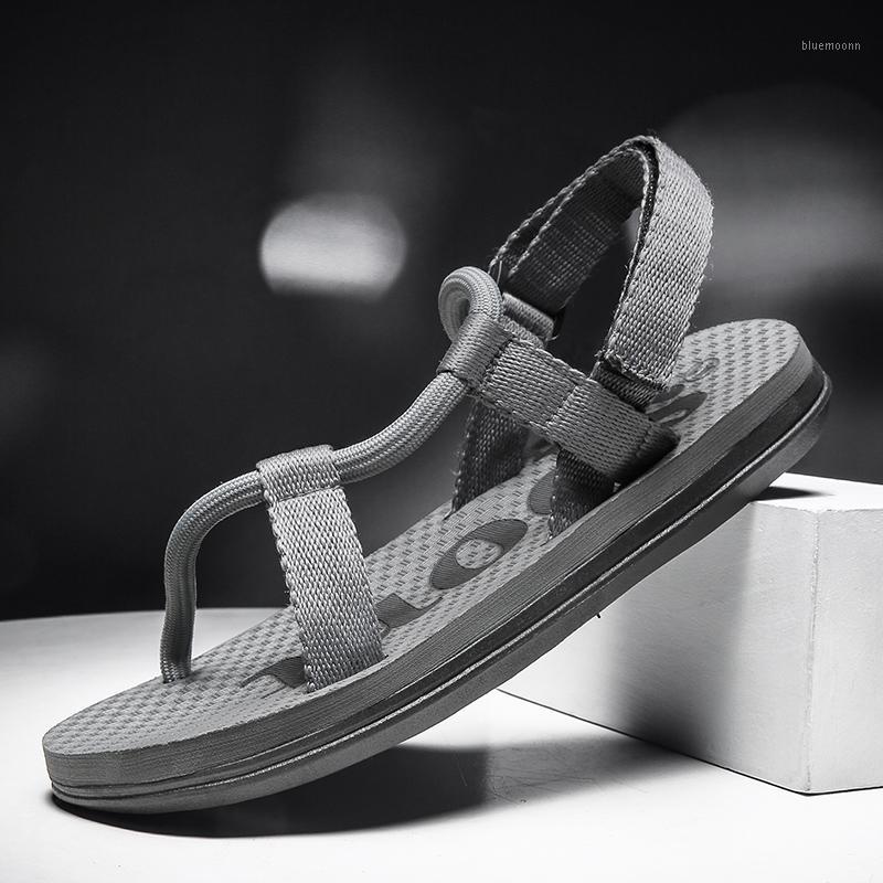 

MOOREGOOD summer men's sandals beach casual shoes men's slippers sports slippers flip flops Sandalia Masculina Zapatos De Hombre1, Black