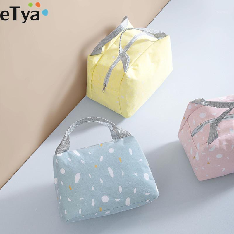 

2019 Women Kids Men Insulated Lunch Box Bag Canvas Picnic Cooler Thermal Case Tote Lunch Container School Storage Bags1, Style 1 pink