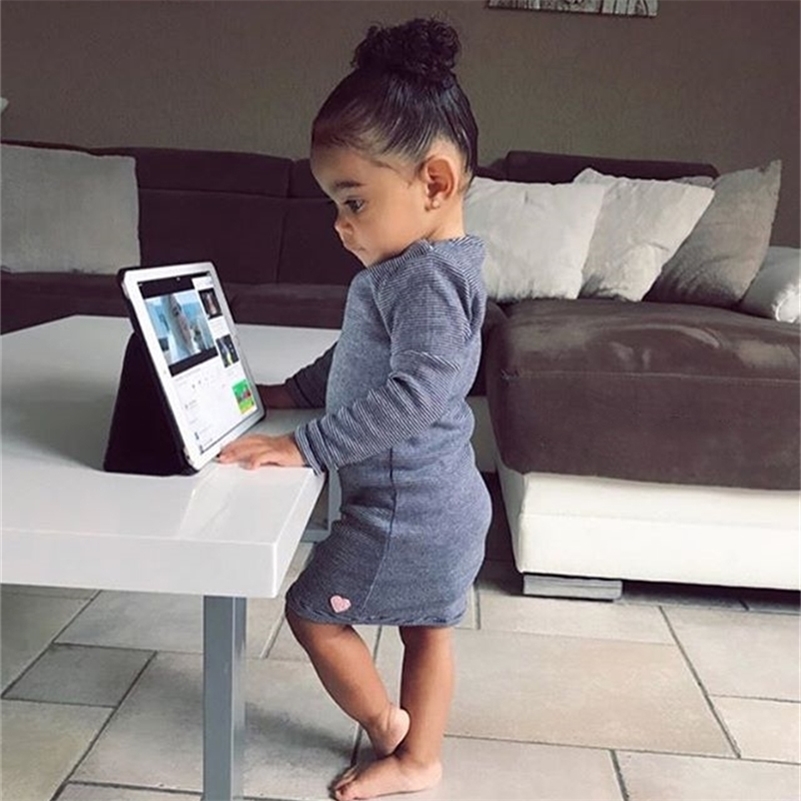 

Newborn Infant Toddler Baby Girls Autumn Knitwear Long Sleeve Dark Gray Knitted Dresses Winter Warm Casual Home Wear Kid Clothes 201109, Red