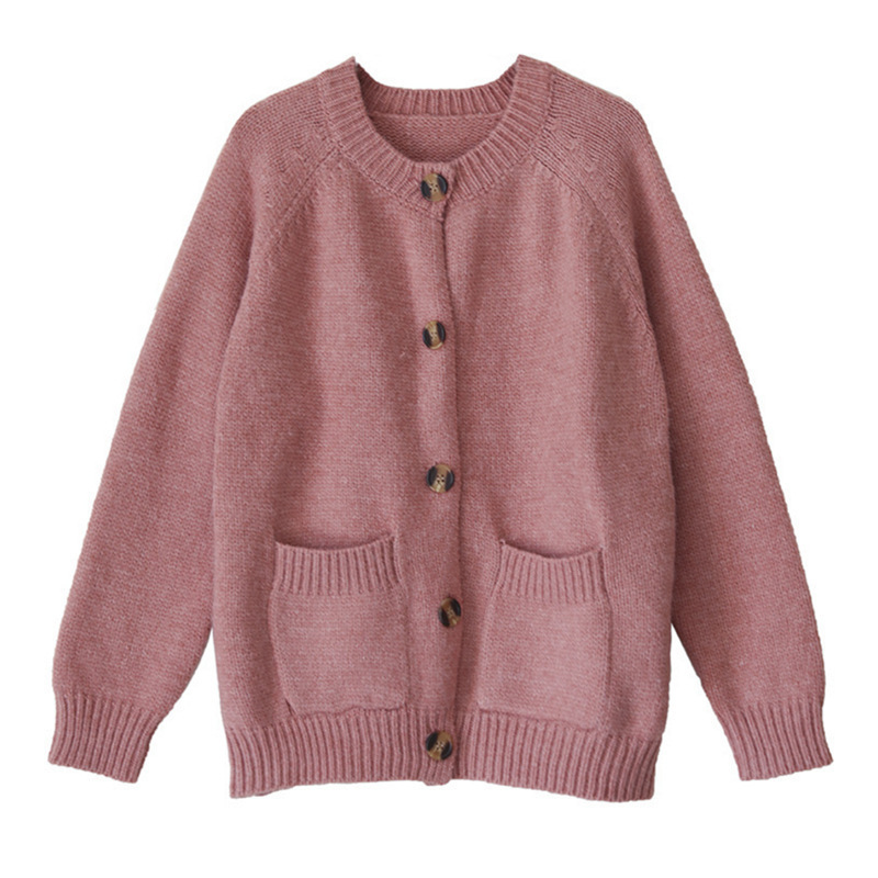 

Autumn 2021 New New Pink Celebrity Cardigan Wool Sweater Vintage Street Wear Women's Clothes Ih4y ZS01