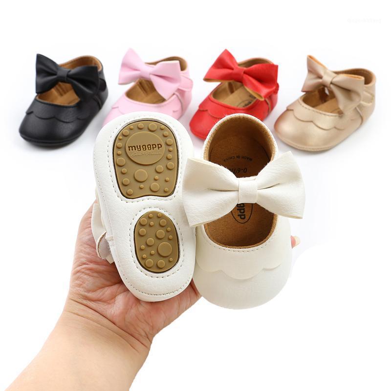 

18M Baby Girls Spring Autumn Shoes Bow Knot Solid First Walker Soft Sole Shoes Newborn Infant Toddler Girls Princess1