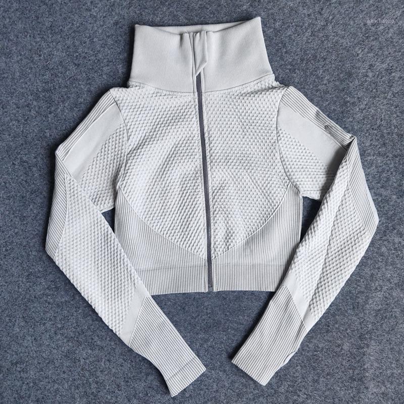 

Sexy Women Sport Shirts Solid High Elastic Gym Yoga Top Running Breathable Long Sleeve Crop Top Chest Zipper Jacket Tracksuit1, Navy blue top