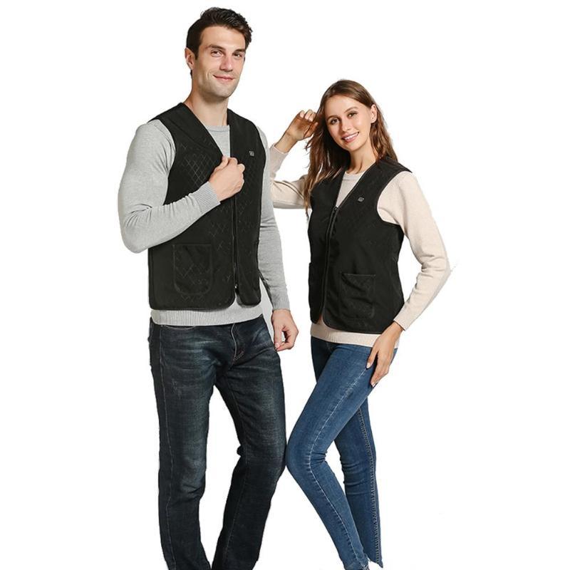 

Heated Vest USB Charging Electric Gilet Size Adjustable Heating Vest Lightweight Body Warmer for Hiking Fishing, As pic