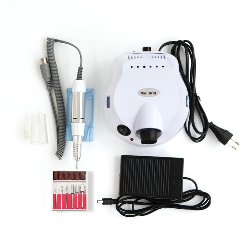 

1 Set Power Professional Electric Nail Drill Machine Apparatus for Manicure Pedicure with Cutter Nail Drill Bits Tools