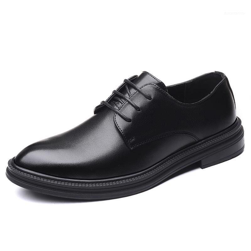 

Fashion mens Dress Shoes Business Leather Lace-up Footwear Formal Shoes for Wedding Party classic oxford for men1, Black