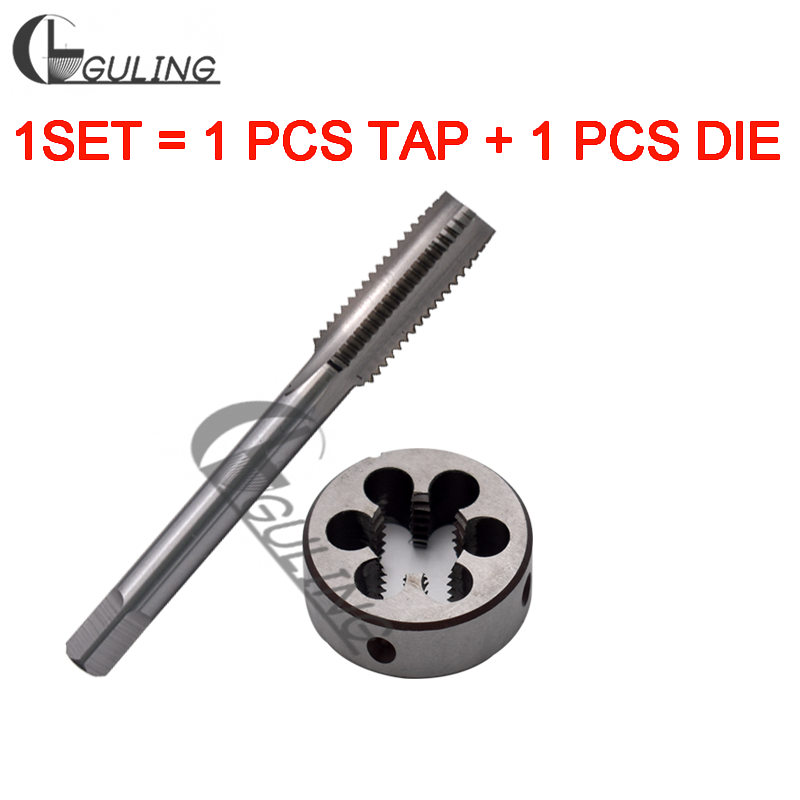 

1 SET HSS Metric Right Hand Screw tap and die set M30 M32 M33 M34 X0.5 X0.75 X1 X2X3 Round dies Fine Thread Straight Flute taps