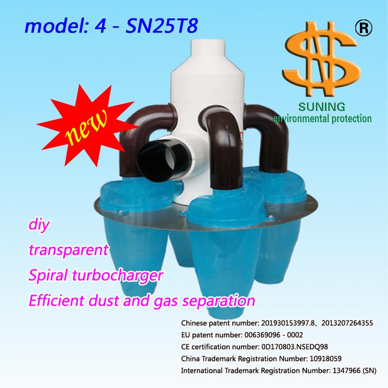 

8th generation Helical cyclone dust collection system