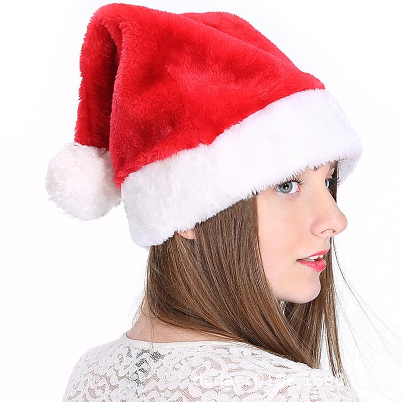 

Beanie/Skull Caps Christmas Unisex Santa Claus Hat Warm Plush Elastic Cap Cosplay Costume, Kids