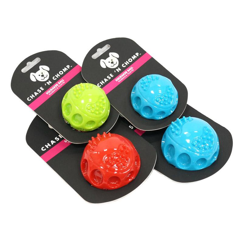 

CAITEC Dog Toys Squeaking Bouncing Ball Durable Floatable Springy Pet Toys Squeaky Ball Bite Resistant for Small to Large Dogs