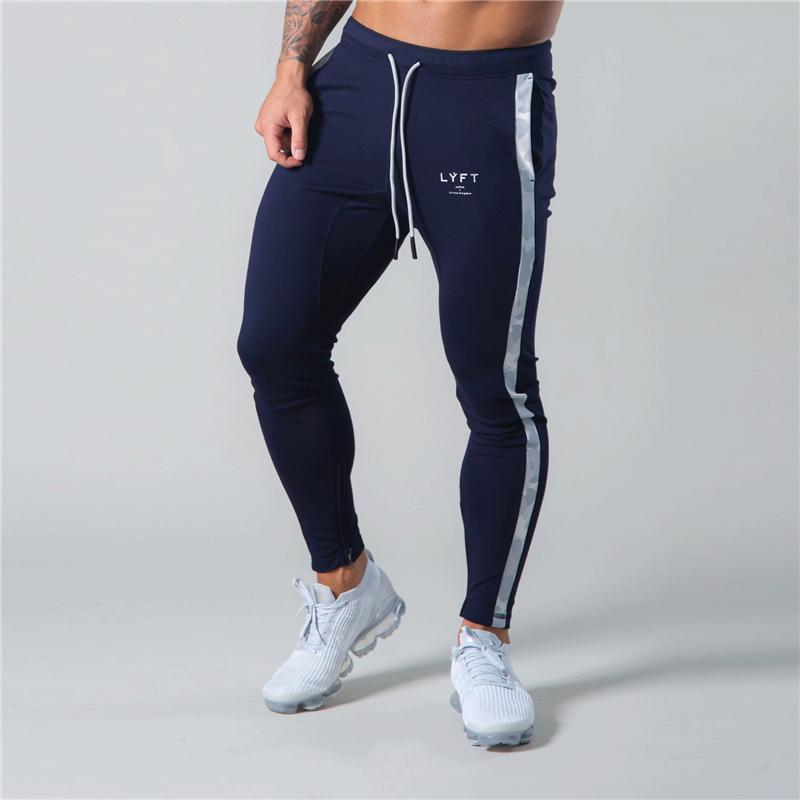 

Mens Jogger Sweatpants Man Gyms Workout Fitness Cotton Trousers Male Casual Fashion Skinny joint Track Pants design Pants, Army green