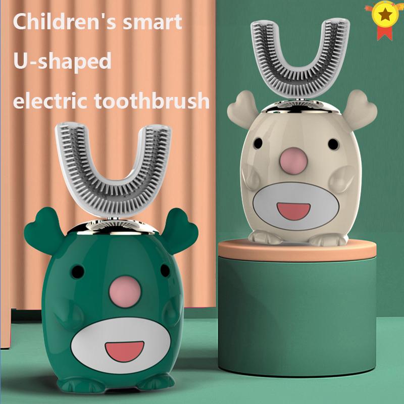 

Smart 360 Degrees XaoMi U Electric Toothbrush Kids Silicon Automatic Ultrasonic Teeth Tooth Brush Cartoon Pattern Children