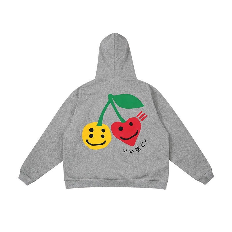 

2021 New Fw Girls Do Not Cry Hoodie Women Cherry Print Human Made Pullover Men Clothing Harajuku 9uao