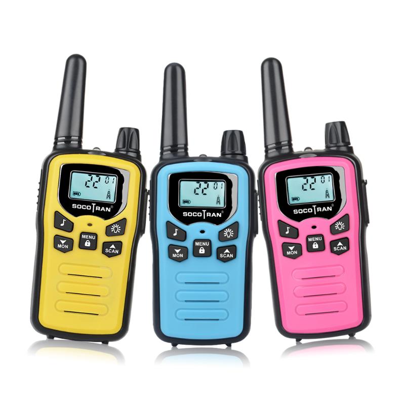 

3Pack Walkie Talkie Kids Adults SOCOTRAN SC-R60 22CH License Free Long Range Two Way Radio with usb Recharger for Hiking Camping