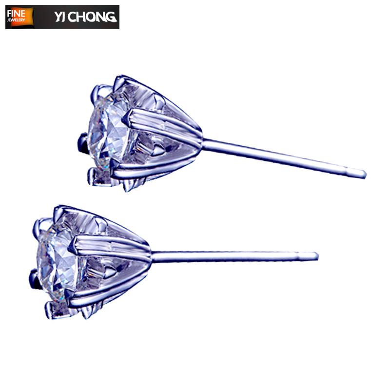 

Bling Cubic Zirconia 925 Sterling Silver Stud Earrings Fashionable Flower Earring for Women 925 Jewelry Gift Brincos 2021
