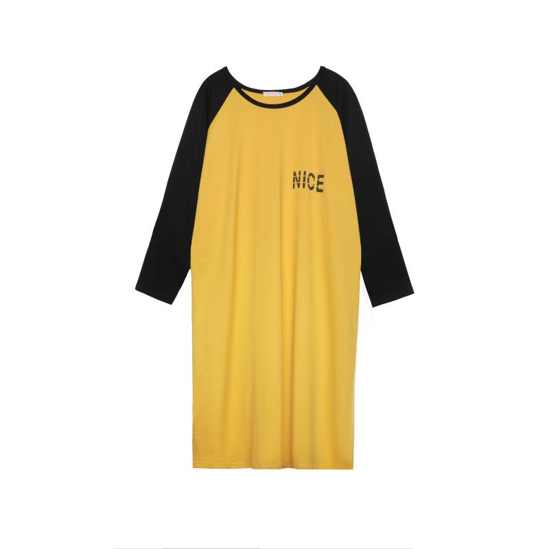 

Long Sleeve Autumn Style Dress Back Green Alphabet Print 2020 Fashion Women's Long Shirt Maternity Clothes Wholesale 8534, Pink