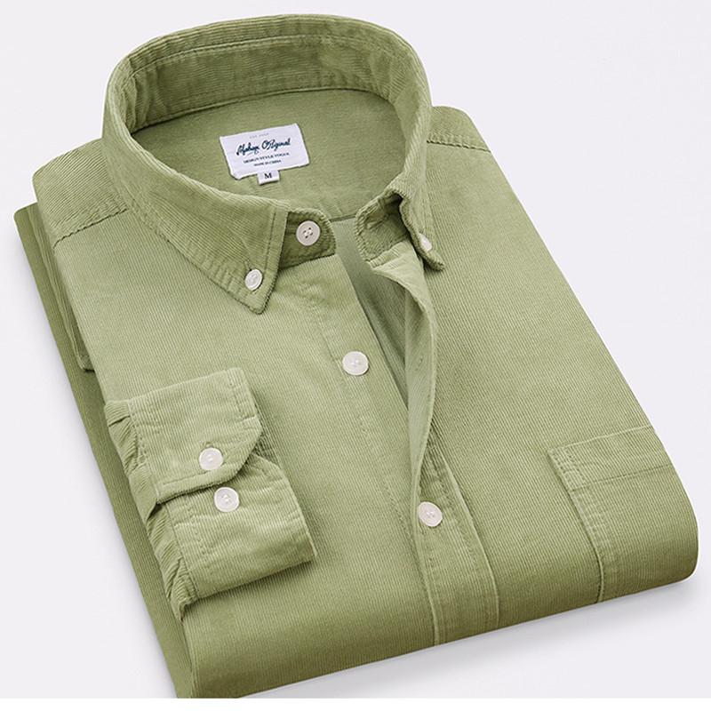 

Spring Autumn Cotton Corduroy Long Sleeve Shirt Men's Outdoor Camping Climbing Velvet Tops Frosted Casual Coat Clothing, Blue