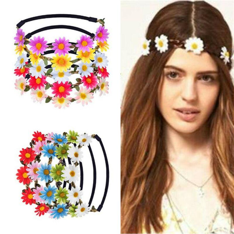 

2020 Fashion Women Garland Artificial Floral Headband Summer Holiday Beach Party Decor Beauty