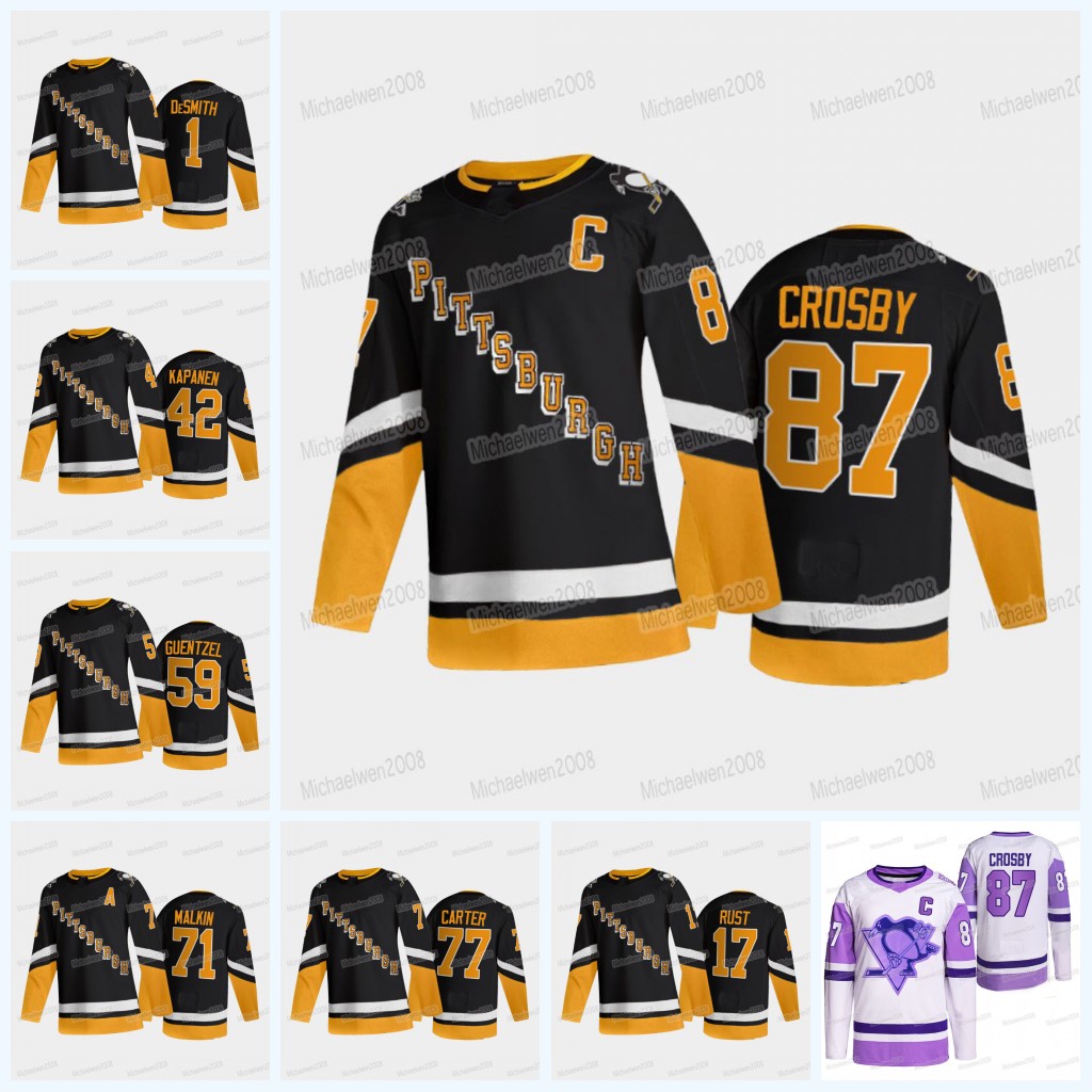 

Custom Penguins Jersey Sidney Crosby Jake Guentzel Jeff Carter Kris Letang Evgeni Malkin Casey DeSmith Mark Friedman Bryan Rust Kasperi Kapanen, Black;red