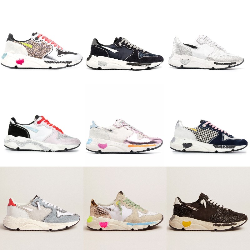 

New Releases Italy Deluxe Women Sneakers Running Sole Shoes Classic White Do-old Sequin Dirty Designer Super star Man Trainers, Star23