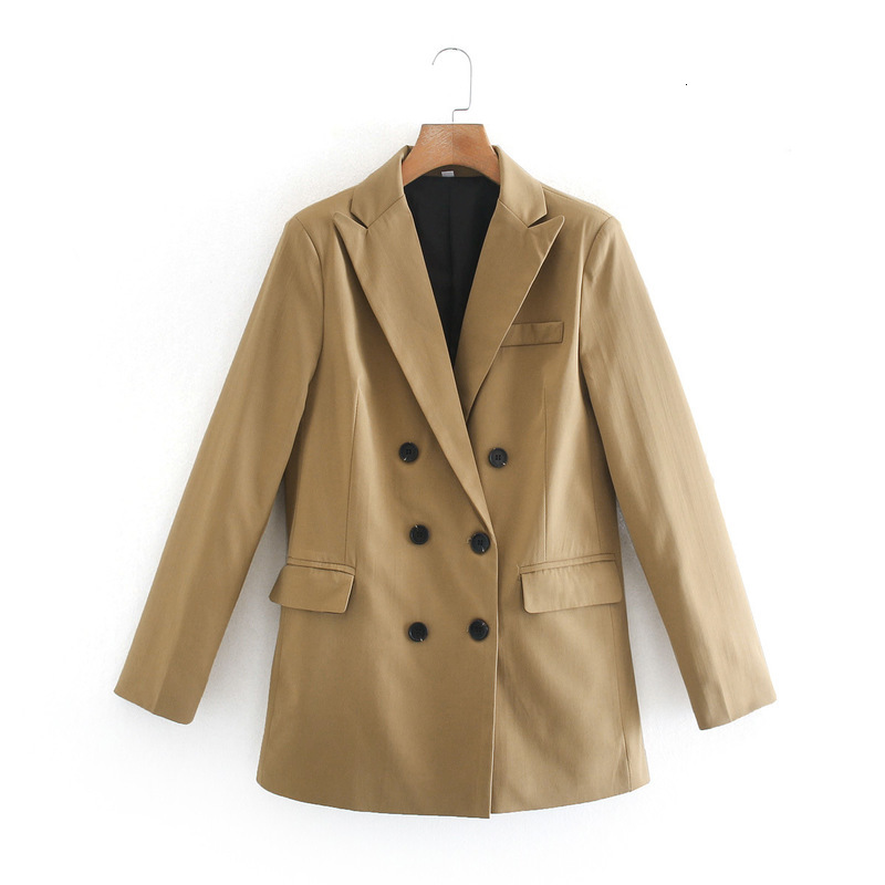 

2021 New Xn 9862 Fall Europe and the United States Women's Wear Double-breasted Jacket Female Suit Xpsm, See chart