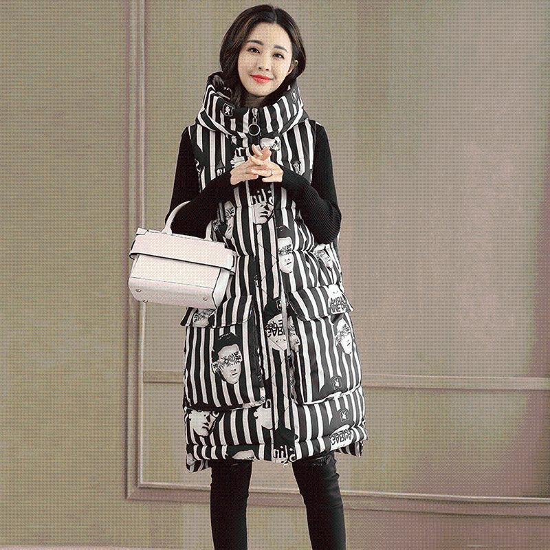 

2021 Autumn and winter women' vest new student cotton vest women' coat plus size ladies clothing thick coat, Black