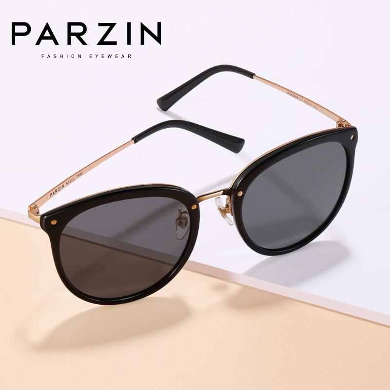 

PARZIN Polarized Sunglasses Women Vintage TR90 Driving Sun Glasses Oversized UV Protection Eyewear 9868