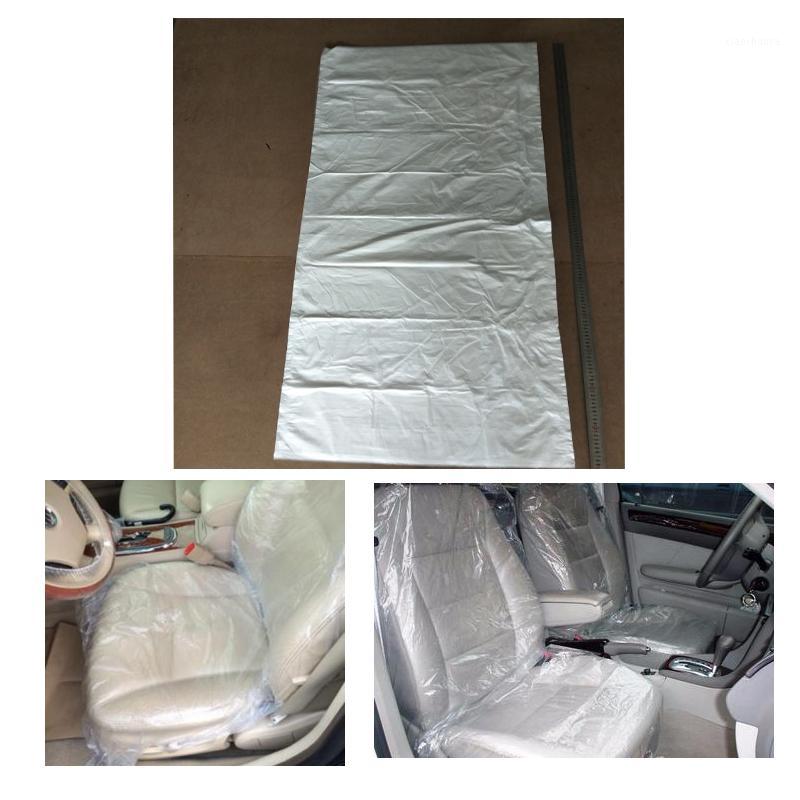 

100pcs Universally Disposable Car Seat Cover Plastic Automotive Waterproof Anti-dust Vehicle Maintenance Cover1