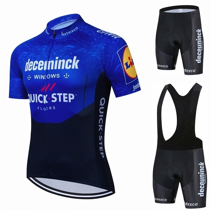 

2021 Quick Step Cycling Jersey Summer Set Team Cycling Clothing Road Bike Suit Bicycle Bib Shorts MTB Maillot Ciclismo Ropa 220214, Pic color