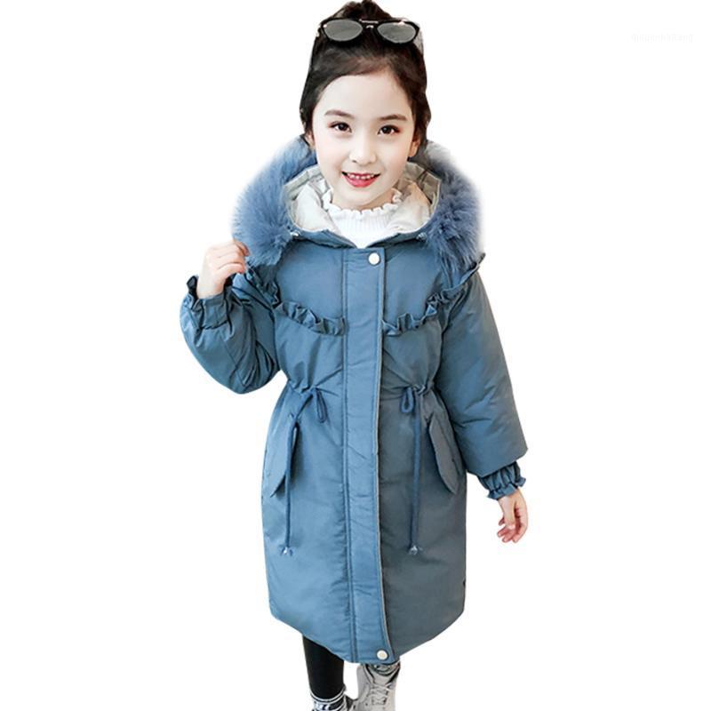 

Girls Parka Coat Thcik Warm Girl Coat Solid Color Children's Jacket Fur Hoodies Kids Clothes Girl 6 8 10 12 141, Purple