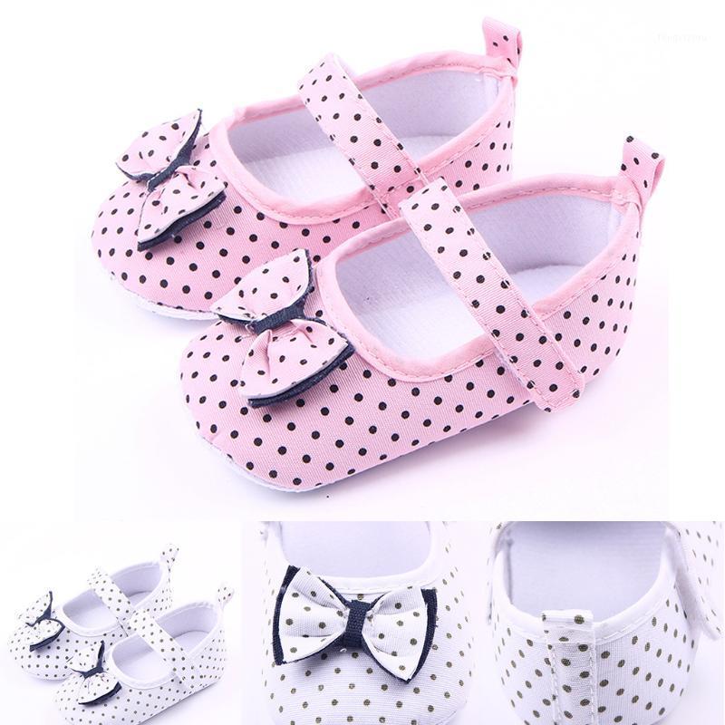 

25# Baby Toddler Shoes Cute Dot Printing Girls Boys Shoes First Walkers Booties Buckle Strap Casual Baby Toddler1, Pink