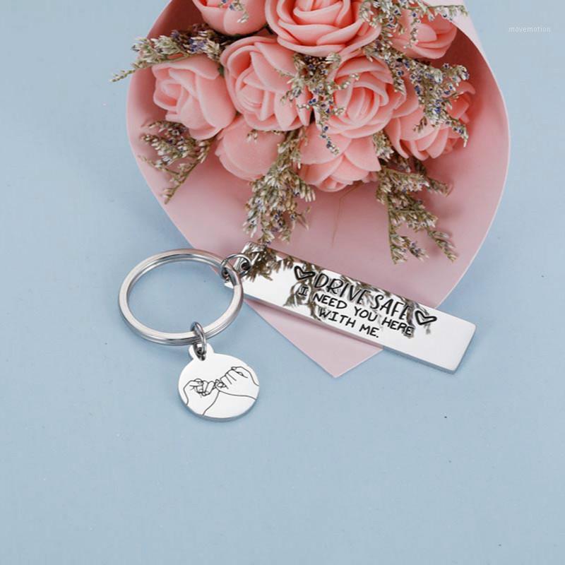 

Car Key Chains Keychain Keyrings Gift Drive Safe I Need You Here with Me Keychains for Couples Boyfriend1