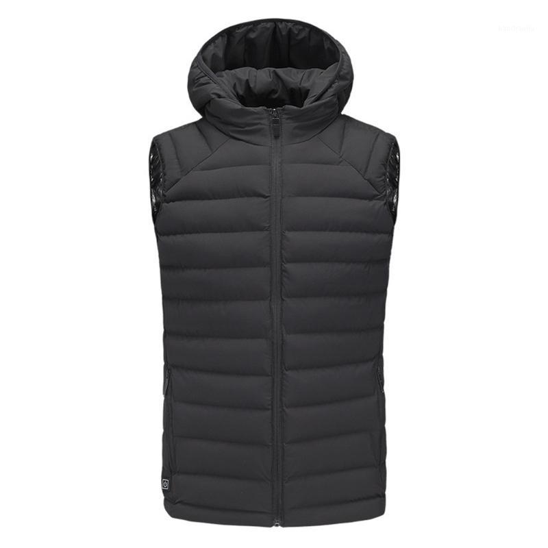 

Men Clothing Winter Coat Electric Heating Vest Outdoor Thermal Warm Jacket1, Black