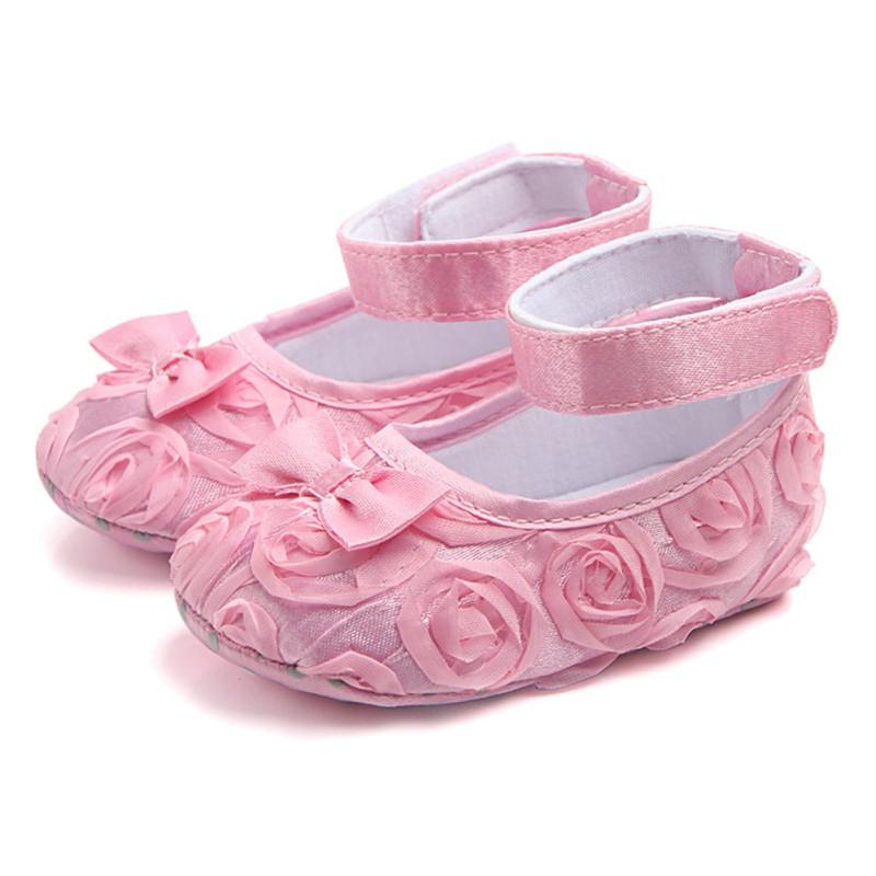 

Baby Girl Shoes Soft Sole Anti-slip Cotton Toddler Infant Newborn Prewalker Girls Flower First Walkers -24M