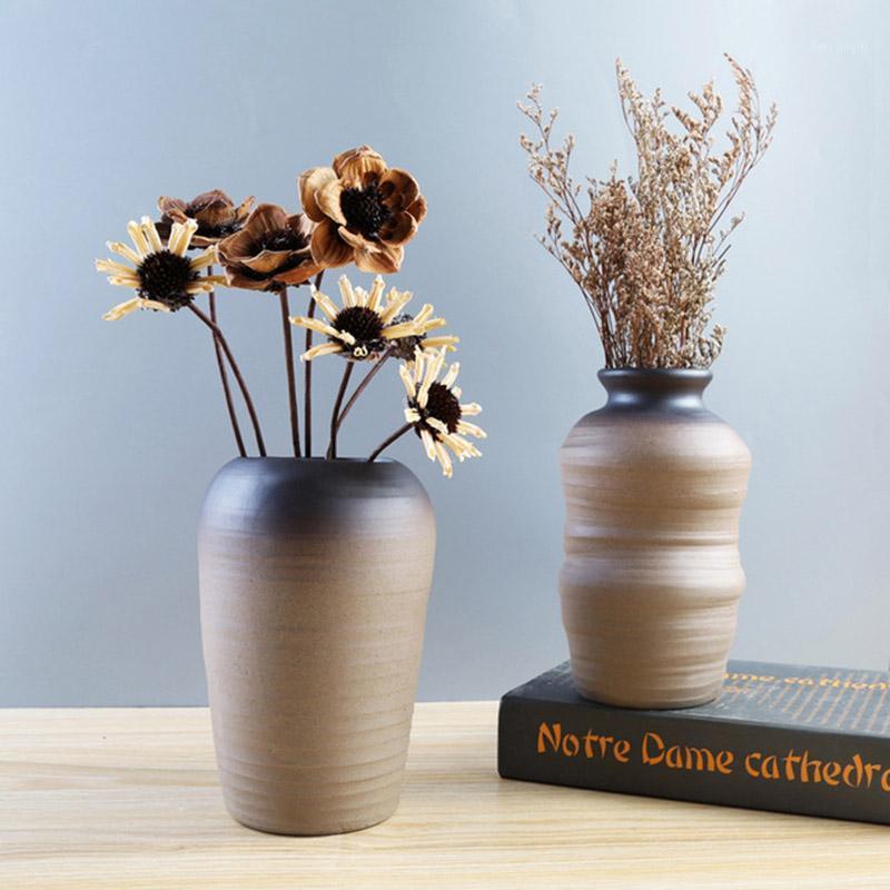 

Vintage Ceramic Vase Home Desktop Decoration Dried Flower Inserter Hydroponics Plant Flower Pot Office Bedroom Tabletop Decor1
