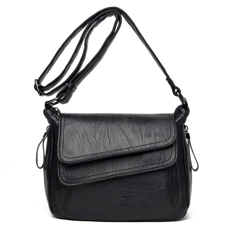 

Crossbody Bag For Women Shoulder Bag Brand Designer Women Bags Luxury PU Leather t Handbag, Black