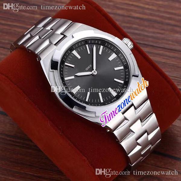 

New 42mm Mens Watch Automatic Steel Case Gray White Hands Gray Dial Stainless Steel Bracelet Cheap High Quality Timezonewatch E137a3, Waterproof service